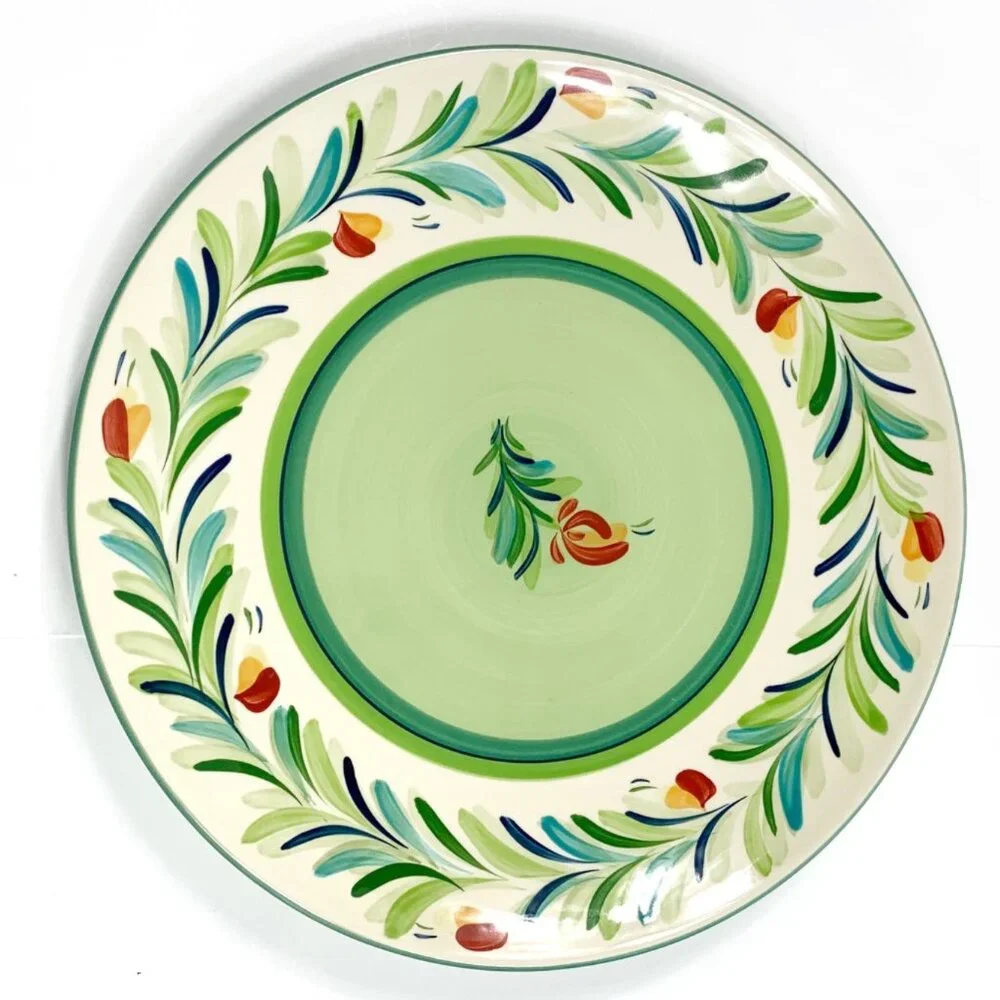 Southern Living at Home Gail Pittman Hand Painted Provence Dinner Plate (1)